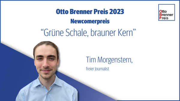 Tom Morgenstern - Newcomerpreis