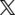 Logo X, ehemals Twitter