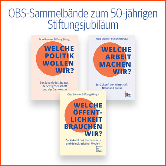 Sammelbände 50 Jahre Otto Brenner Stiftung