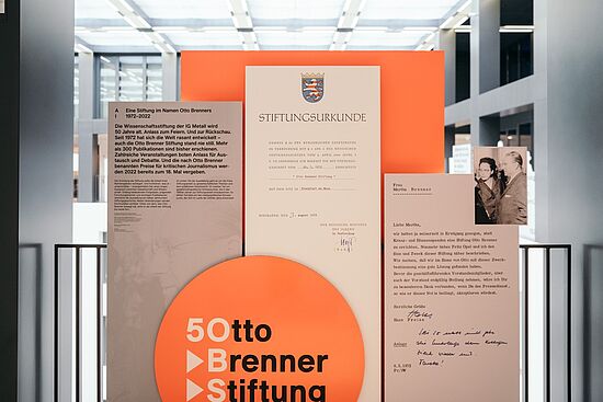 Die Geschichte der Otto Brenner Stiftung | Stiftungsurkunde