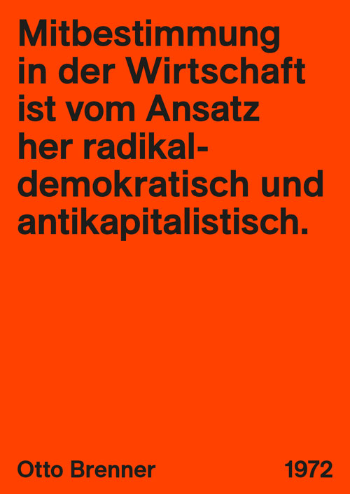 Zitat von Otto Brenner zu Mitbestimmung