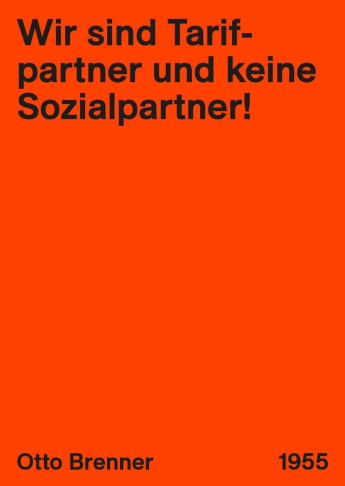 Zitat von Otto Brenner zur Tarifpartnerschaft