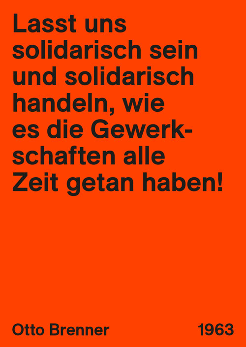 Zitat von Otto Brenner zu Solidarität