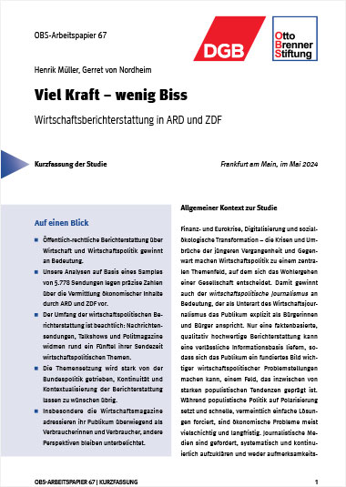Cover OBS-Arbeitspapier 67 Kurzfassung2