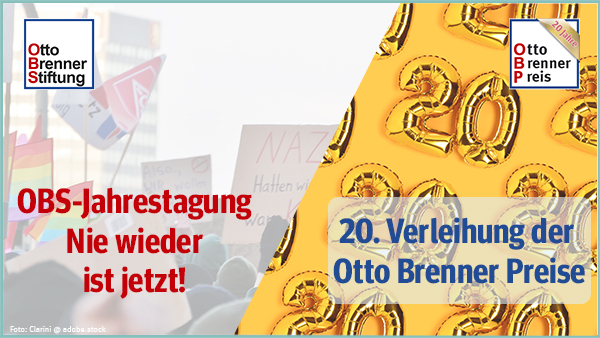 Grafik zur Jahrestagung und Verleihung der Otto Brenner Preise