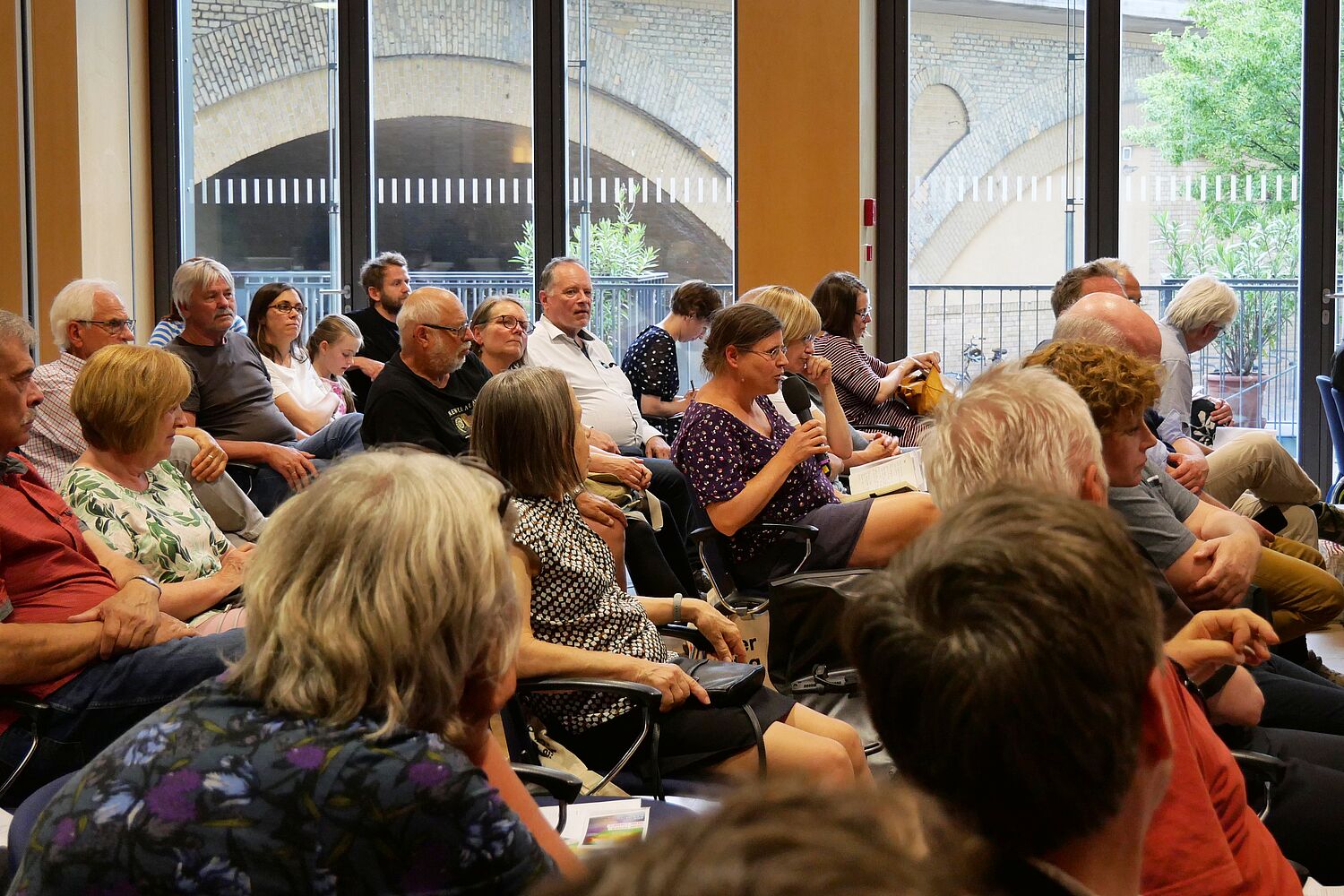 Das Publikum bei der Abschlussveranstaltung "Meine Medien. Meine Stimme?" in Berlin