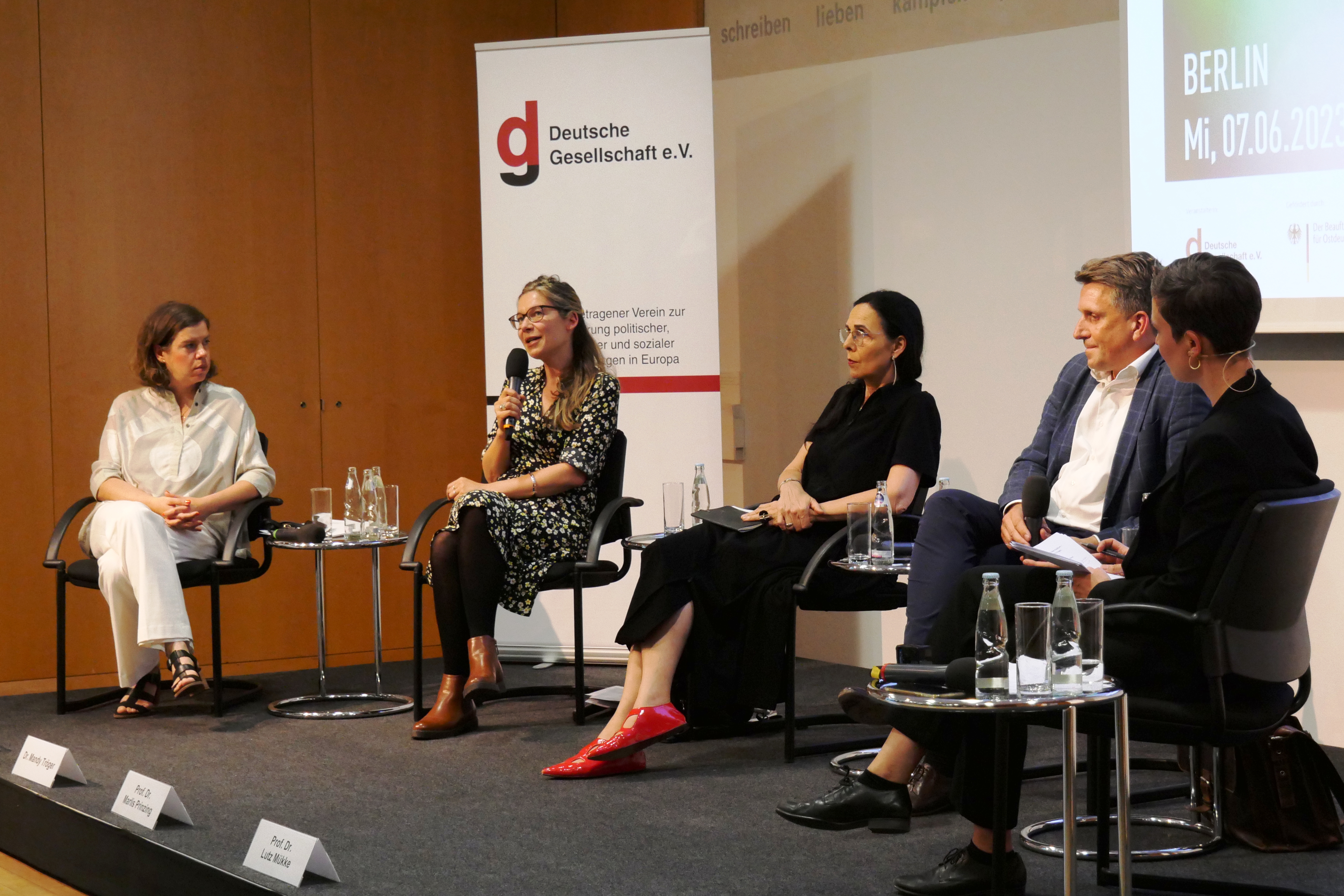 Podiumsrunde auf der Abschlussveranstaltung in Berlin 